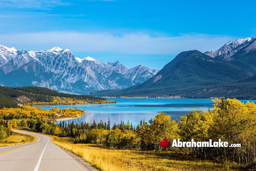 January at Abraham Lake